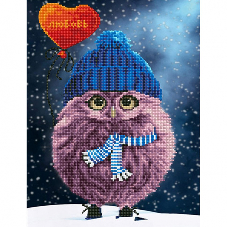 Кристальная мозаика на холсте ФРЕЯ арт.ALV-41 Признание в любви 42х32 см