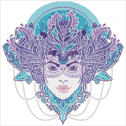 Кристальная мозаика на холсте ФРЕЯ арт.ALV-113 Богемный стиль 50х50 см