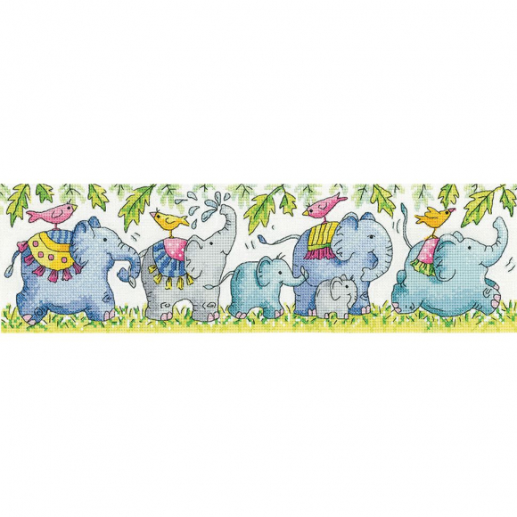 Набор для вышивания HERITAGE арт.KCEP1569E Парад слонов