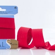 32169_Тесьма киперная хлопковая на блистере SAFISA, 25 мм, 2 м , цвет 14, красный