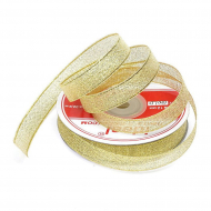 Лента IDEAL с люрексом арт.ТВ-ЛЮР шир. 12мм цв.золото уп.22,85 м