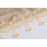 Кружево гипюр арт.TBY.HTEX.06.1 шир.125мм цв.персико-бежевый уп.13,71м