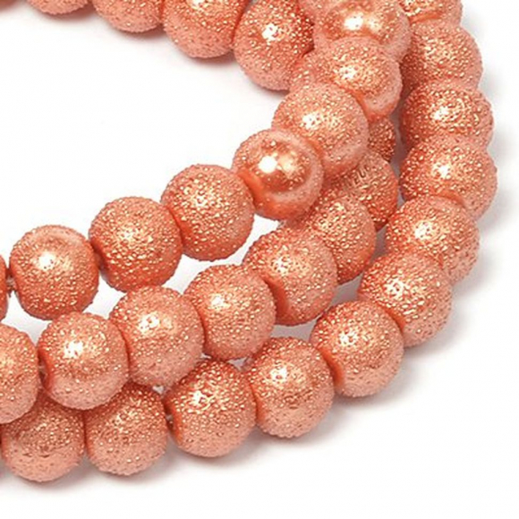 Бусины стеклянные TESОRO арт.TS-GB22 цв.17 терракотовый 10 мм, in ?1 мм 84см (90 ±3 бусины) Бусины стеклянные TESОRO арт.TS-GB22 цв.17 терракотовый 10 мм, in ?1 мм 84см (90 ±3 бусины)