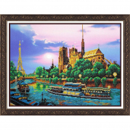 Набор для вышивания бисером ПАУТИНКА арт.Б-1487 Париж 38х28 см