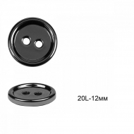 Пуговицы пластиковые C-NE72 цв.никель 20L-12мм, 2 прокола, 36шт