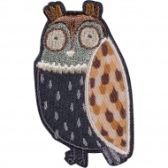 Термоаппликация "Сова серо-коричневая"
