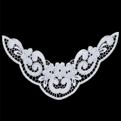 Кружевная вставка арт.TR.1286 220х120мм цв.1 белый уп.10шт