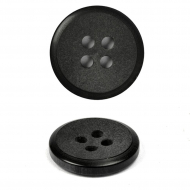 Пуговицы пластик TBY К385 (KC003) цв.008 черный 24L-15мм, 4 прокола, 144 шт Пуговицы пластик TBY К385 (KC003) цв.008 черный 24L-15мм, 4 прокола, 144 шт
