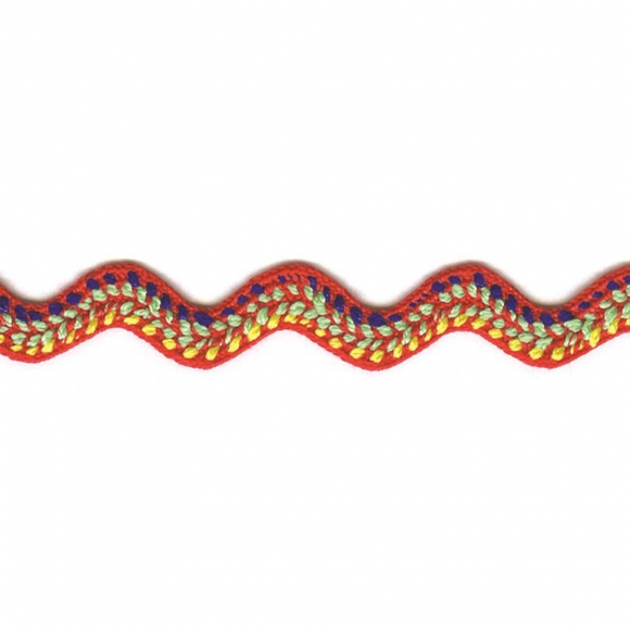92450_Тесьма PEGA тип вьюнчик, красный с орнаментом, 11,5 мм 92450_Тесьма PEGA тип вьюнчик, красный с орнаментом, 11,5 мм