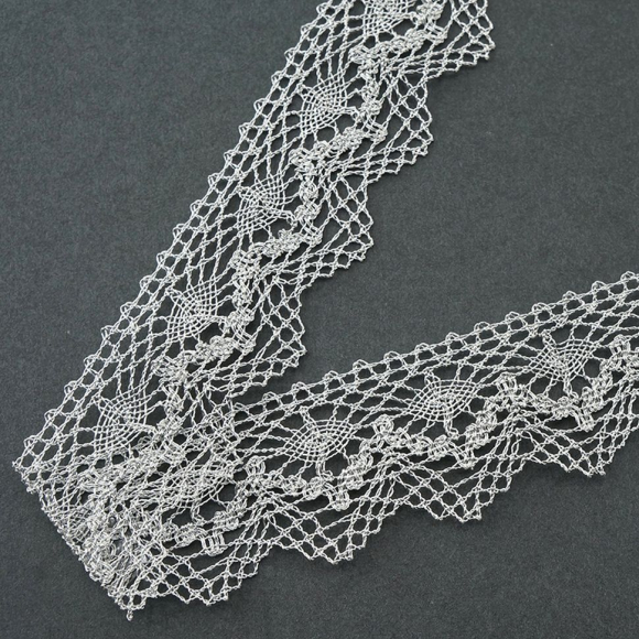 Кружево, 36 мм, серебро Кружево, 36 мм, серебро