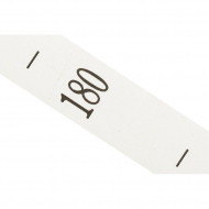 Размерники полиэстер 180 белый 10х25 мм ТВ в рул. 800 шт (20м)