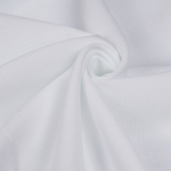 Ткань Габардин кач-во Фухуа 180 г/м? 100% полиэстер шир.150 см арт.TBY.Gbf.24102.2 цв.02 белый рул.25м