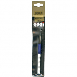 Крючок вязальный с пластиковой ручкой addiColour №6 15 см