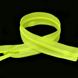 Молния MaxZipper пласт. потайная №3 20см н/р цв.F229 ярк.салатовый уп.50шт