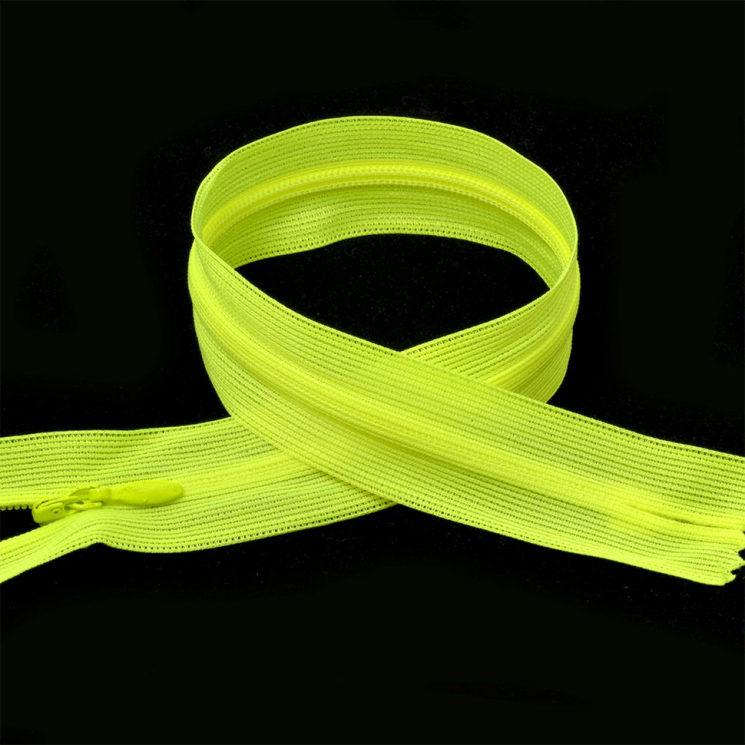 Молния MaxZipper пласт. потайная №3 20см н/р цв.F229 ярк.салатовый уп.50шт