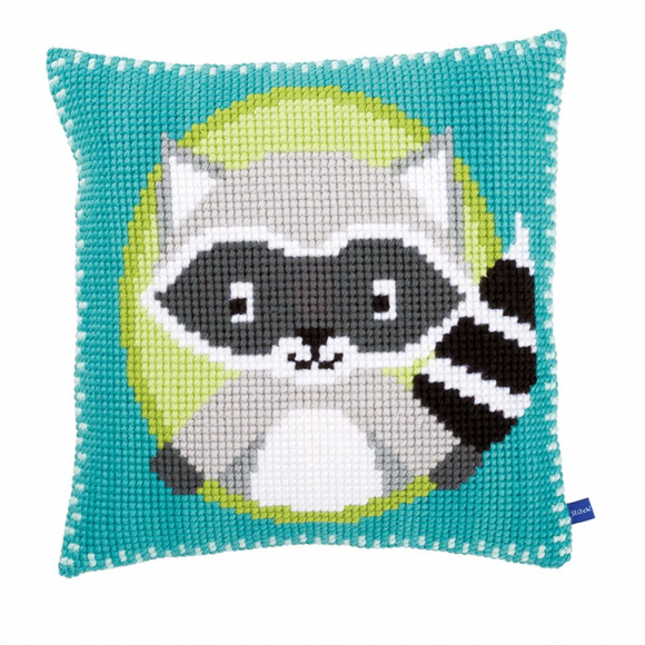 Набор для вышивания VERVACO арт.PN-0155798 Подушка Енот 40х40 см