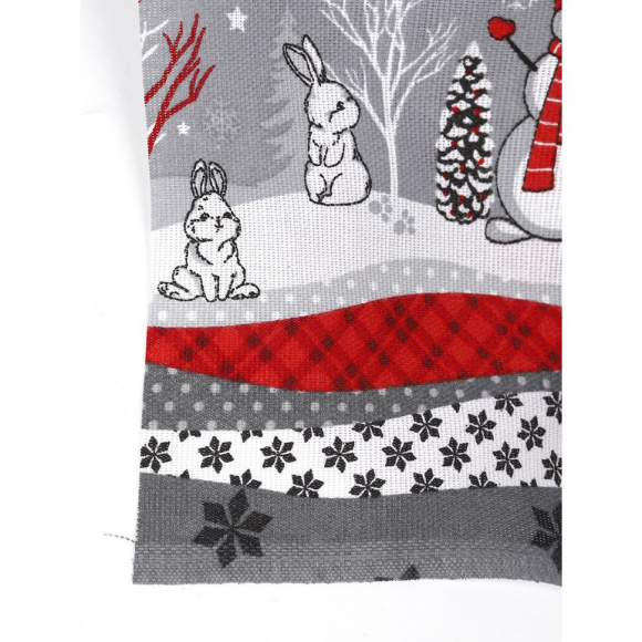 Ткань Рогожка 165 г/м? 100% хлопок шир.150 см арт.Rg.0409.1.5 цв.01 красный уп.5м