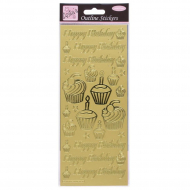 184157_Набор объемных наклеек "Праздничные мафины"