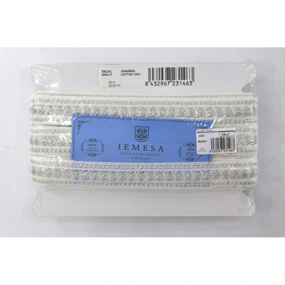 173784_Кружево, 29 мм, цвет белый