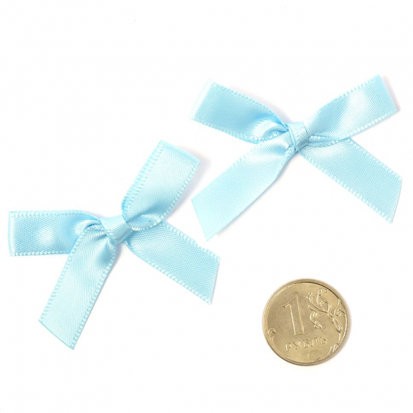 Бантики пришивные арт.MJ.RF.070.05 3,5см цв.05 голубой уп.100шт Бантики пришивные арт.MJ.RF.070.05 3,5см цв.05 голубой уп.100шт