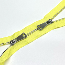 Молния трактор №5 Premium два замка 95см никель D503 лимонный