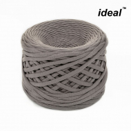 Пряжа Ideal трикотажная лицевая 100м, 350-380 г, ширина 7-9мм цв. асфальт