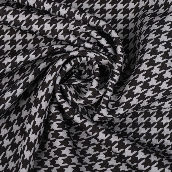 Ткань Барби 200 г/м? 95% полиэстер, 5% лайкра шир.148 см арт.Bar.pr.0419.4 цв.04 гусиная лапка рул.25м