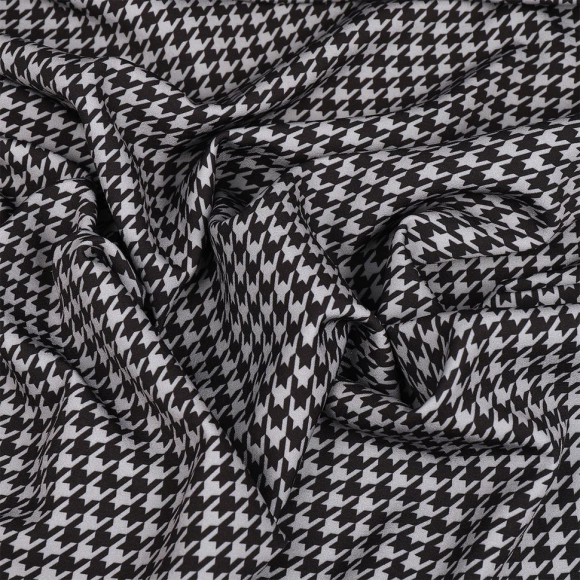 Ткань Барби 200 г/м? 95% полиэстер, 5% лайкра шир.148 см арт.Bar.pr.0419.4 цв.04 гусиная лапка рул.25м