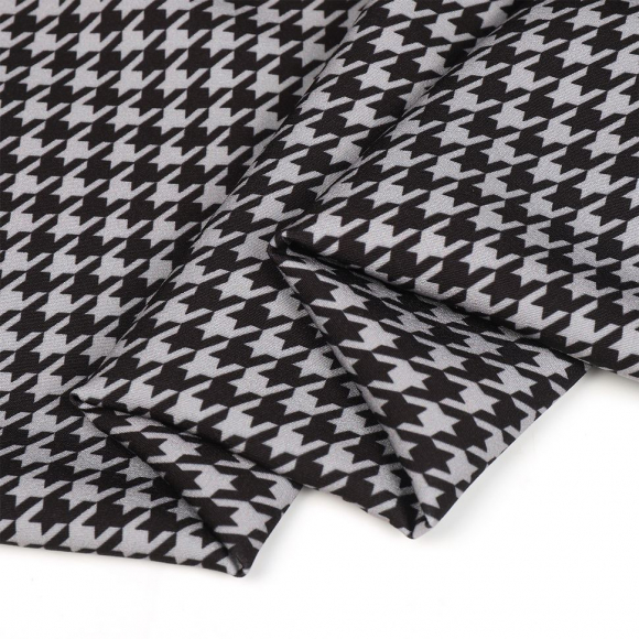 Ткань Барби 200 г/м? 95% полиэстер, 5% лайкра шир.148 см арт.Bar.pr.0419.4 цв.04 гусиная лапка рул.25м