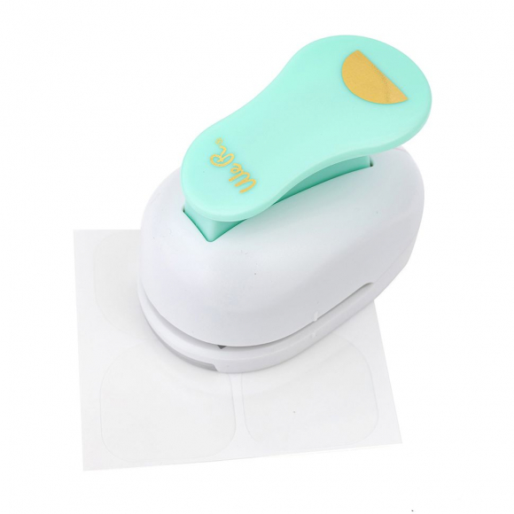 192194_Дырокол фигурный "Полукруг" с наклейками для разделителей