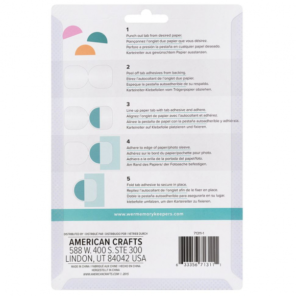 192194_Дырокол фигурный "Полукруг" с наклейками для разделителей