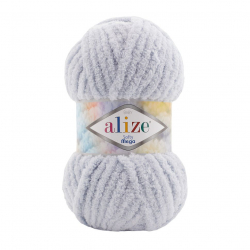Пряжа для вязания Ализе Softy Mega (100% микрополиэстер) 5х100г/70м цв.416 серый