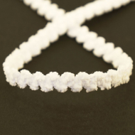 103836_Резинка декоративная "шенилл" 9,2 мм, цвет белый