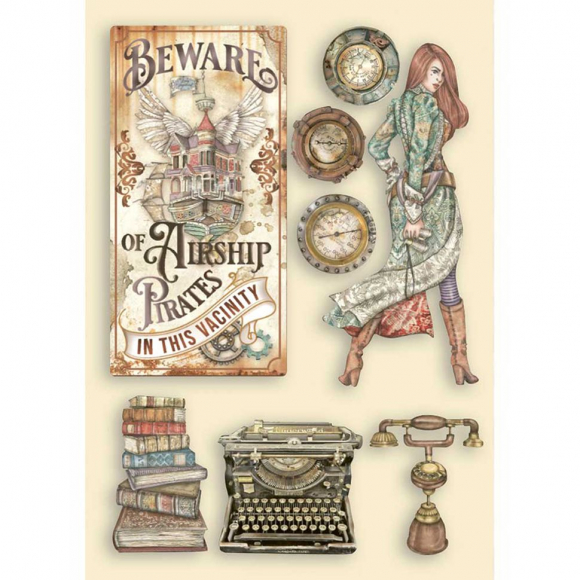 178772_Набор высеченных декоративных элементов "Леди-Бродяжка"