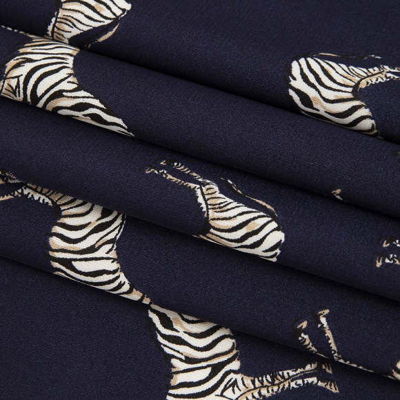 Ткань шелк Армани 90 г/м? 97% пэ, 3% спандекс шир.148 см арт.Р.50536.02 синий рул.25м