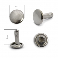 Хольнитены сталь New Star №33 7х7 (9мм) цв. черный никель уп. 500шт