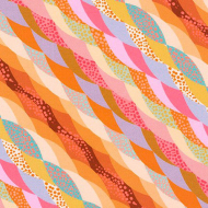 Ткань для пэчворка PEPPY Loose Leaf 122 г/м? 100% хлопок цв.WELD-20038-206 SUNSET уп.50х55 см