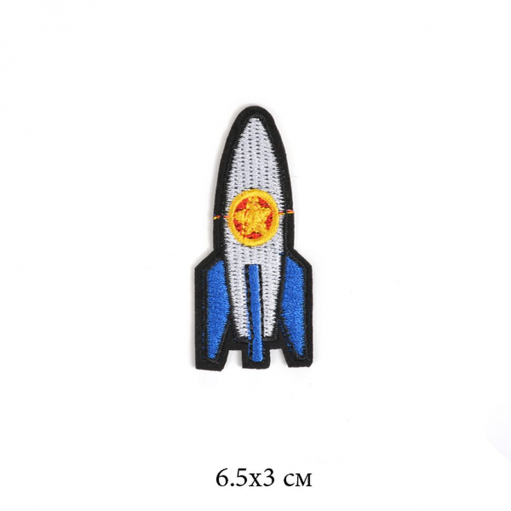 Термоаппликации арт.TBY-2140 Ракета 6,5х3см 10 шт
