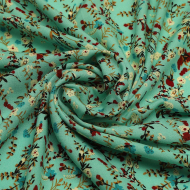 Ткань Штапель  TBY Vi-21012-c8 плот 110г/м2 100% вискоза шир. 145 см цв.с8 мятный уп.5м