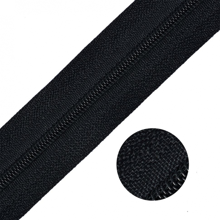 Молния MaxZipper рулонная СП#3 цв.F322 черный уп.200м