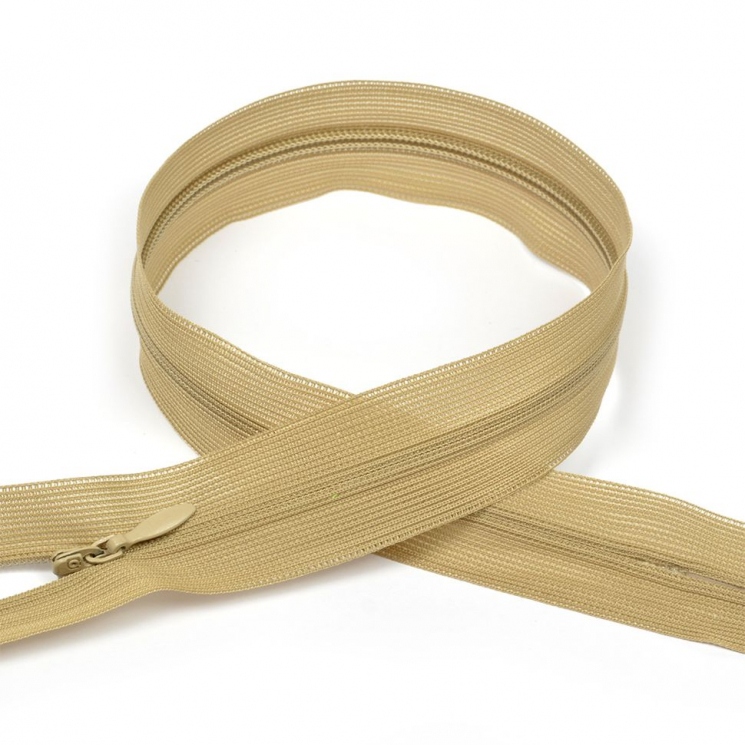 Молния MaxZipper пласт. потайная №3 20см н/р цв.F308 бежевый уп.50шт