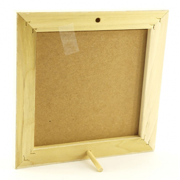 101751_Рамка деревянная цвет антик белый с ручной росписью