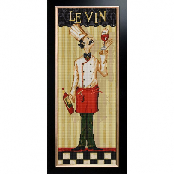 Рисунок на ткани (Бисер) КОНЁК арт. 9770 Повар 25х65 см