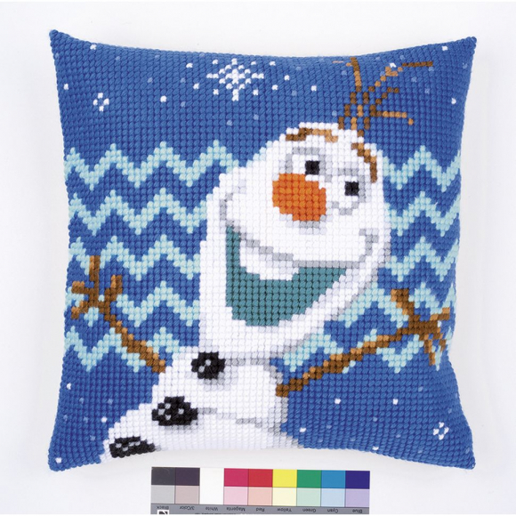 111215_Набор для вышивания подушки "Олаф" Disney