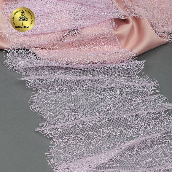 Кружево реснички KRUZHEVO арт.TBY A88 шир.170мм цв.F165 нежная сирень уп.3м