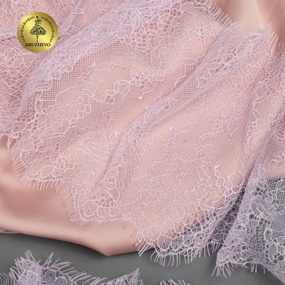 Кружево реснички KRUZHEVO арт.TBY A88 шир.170мм цв.F165 нежная сирень уп.3м