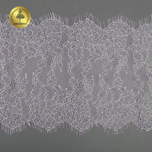 Кружево реснички KRUZHEVO арт.TBY A88 шир.170мм цв.F165 нежная сирень уп.3м