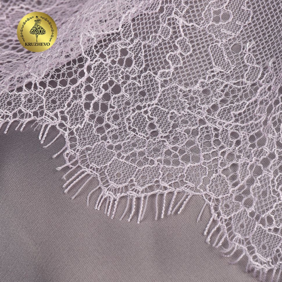 Кружево реснички KRUZHEVO арт.TBY A88 шир.170мм цв.F165 нежная сирень уп.3м