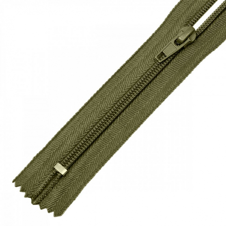 Молния MaxZipper пласт. спираль №5-N 18см н/р цв.F327 оливковый уп.50шт