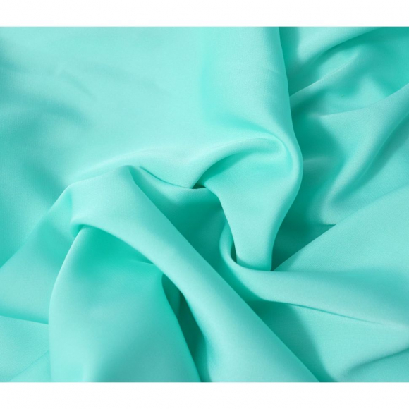 Ткань шелк Армани 89 г/м? 97% полиэстер, 3% спандекс шир.148 см арт.Р.11288.19 цв.19 мятный уп.25м